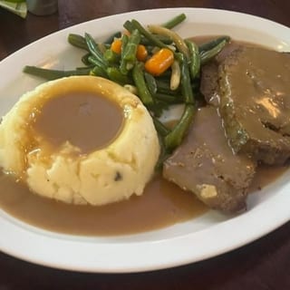 Meatloaf with Mashed Potatoes